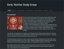 Tablet Screenshot of earlytextilesstudygroup.org